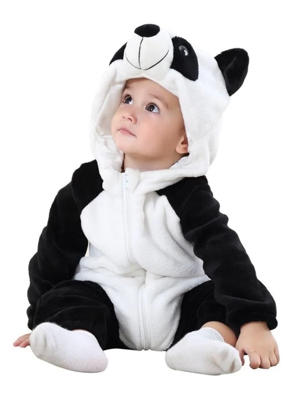 Michley Panda Hooded Baby Costume Romper - size 70 / 0-6 mo.